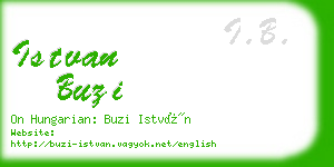 istvan buzi business card